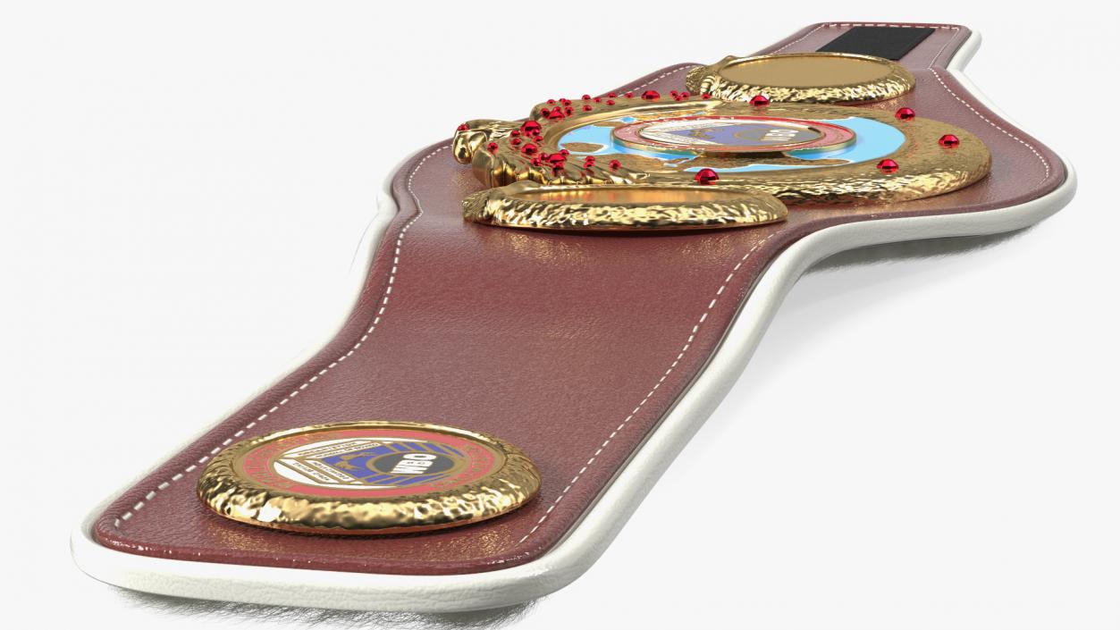 3D model Boxing World Champion Title WBO Belt Fur