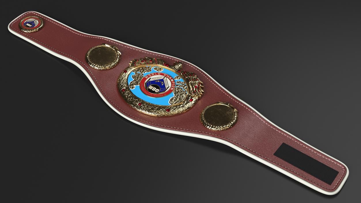 3D model Boxing World Champion Title WBO Belt Fur