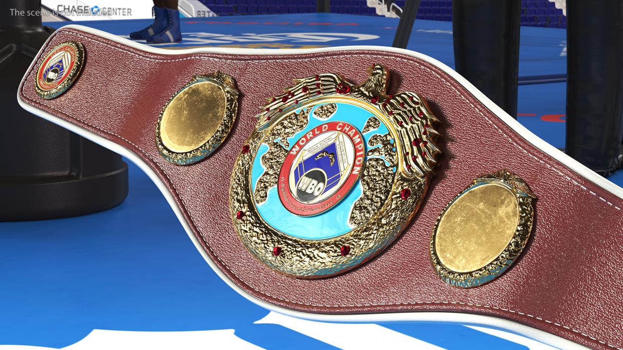 3D model Boxing World Champion Title WBO Belt Fur