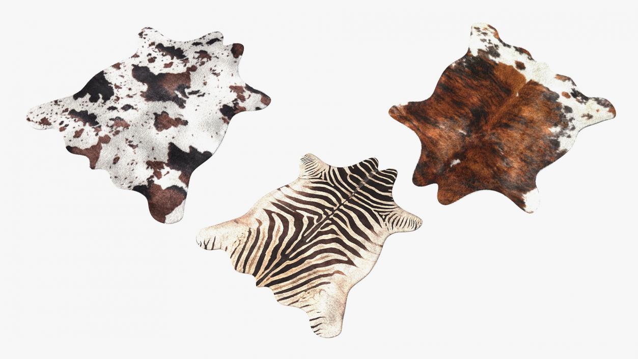 3D Animal Rugs with Fur Collection