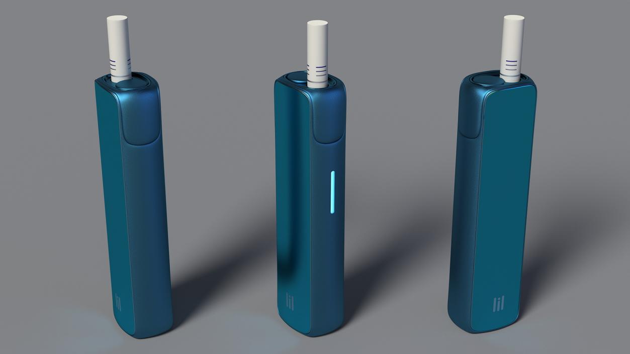 3D model Lil Solid Blue with Stick