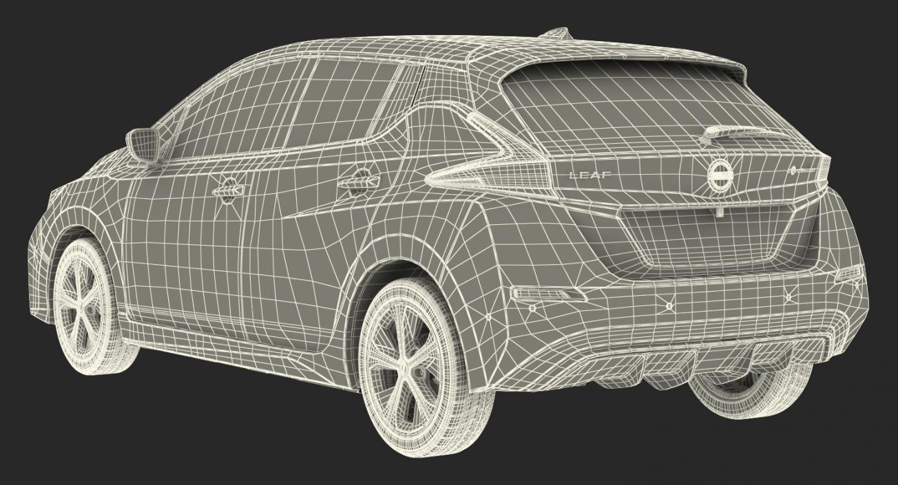 Nissan Leaf 2019 Simple Interior 3D