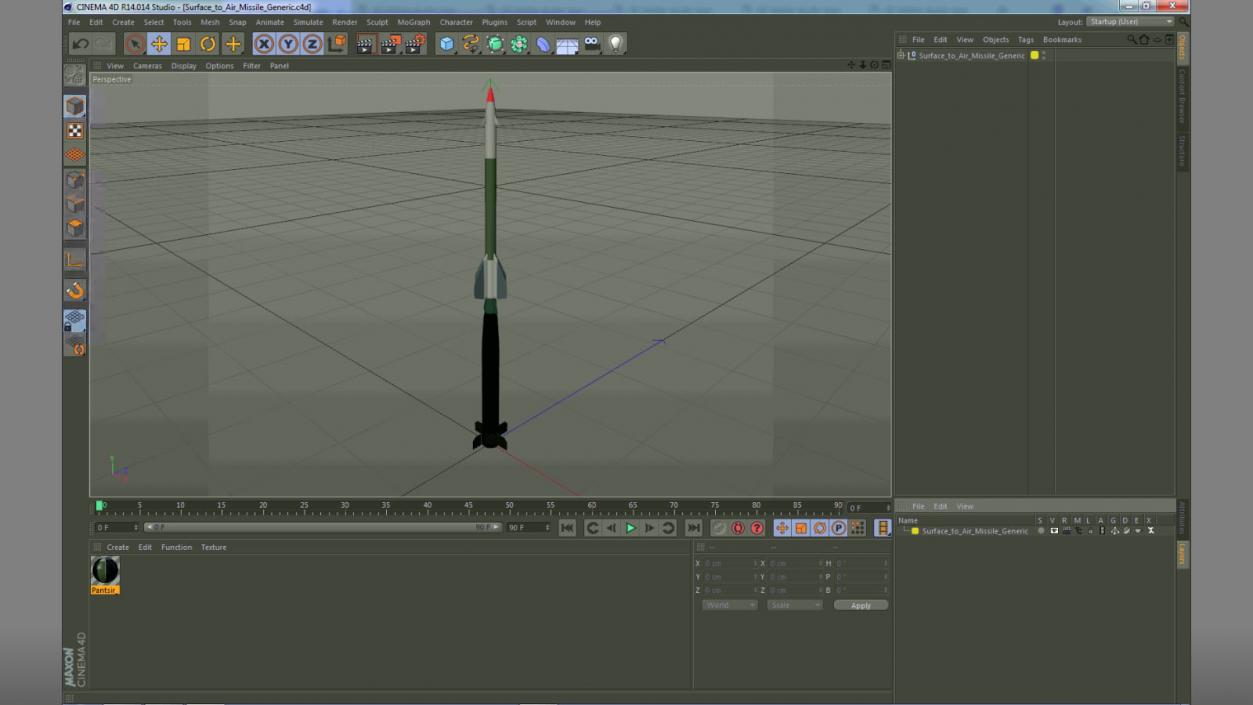 3D model Surface to Air Missile Generic