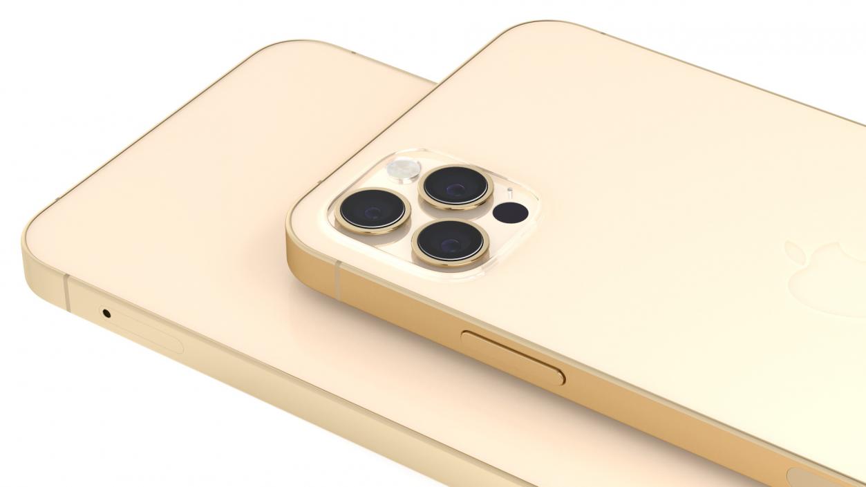 3D Apple iPhone 12 Pro Max Gold model