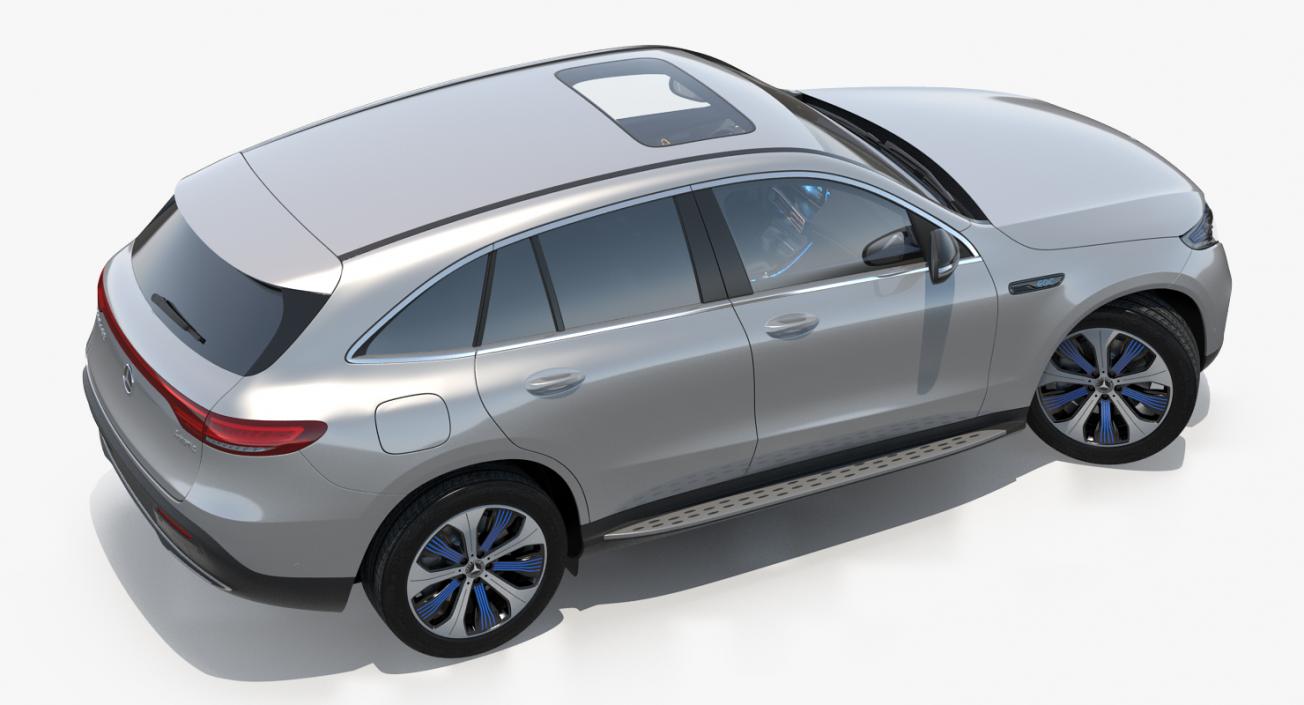 Mercedes Benz EQC Rigged 3D model