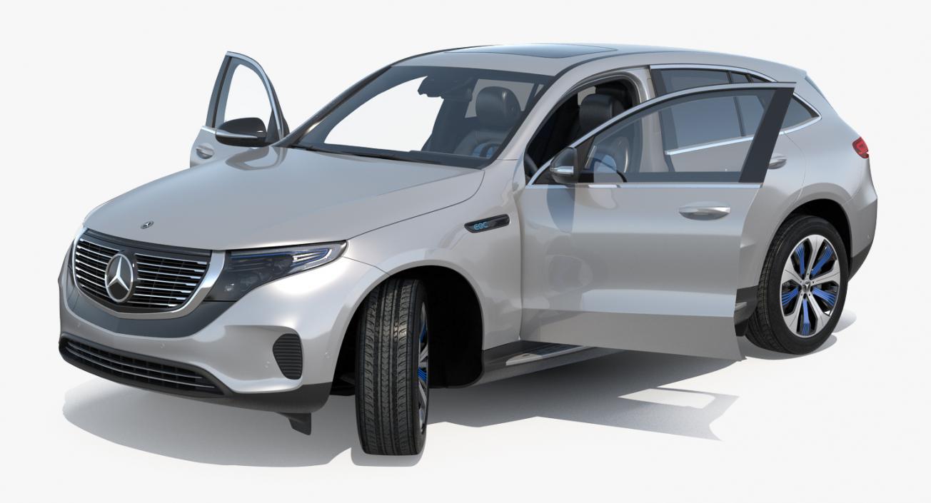 Mercedes Benz EQC Rigged 3D model