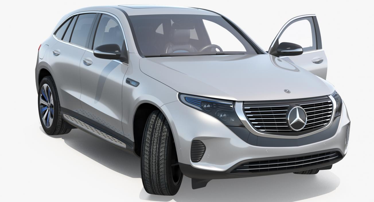 Mercedes Benz EQC Rigged 3D model