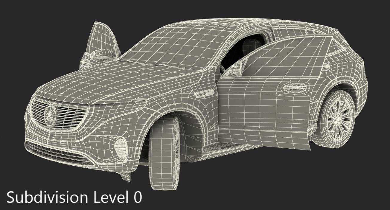 Mercedes Benz EQC Rigged 3D model