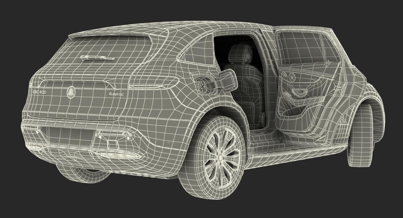 Mercedes Benz EQC Rigged 3D model