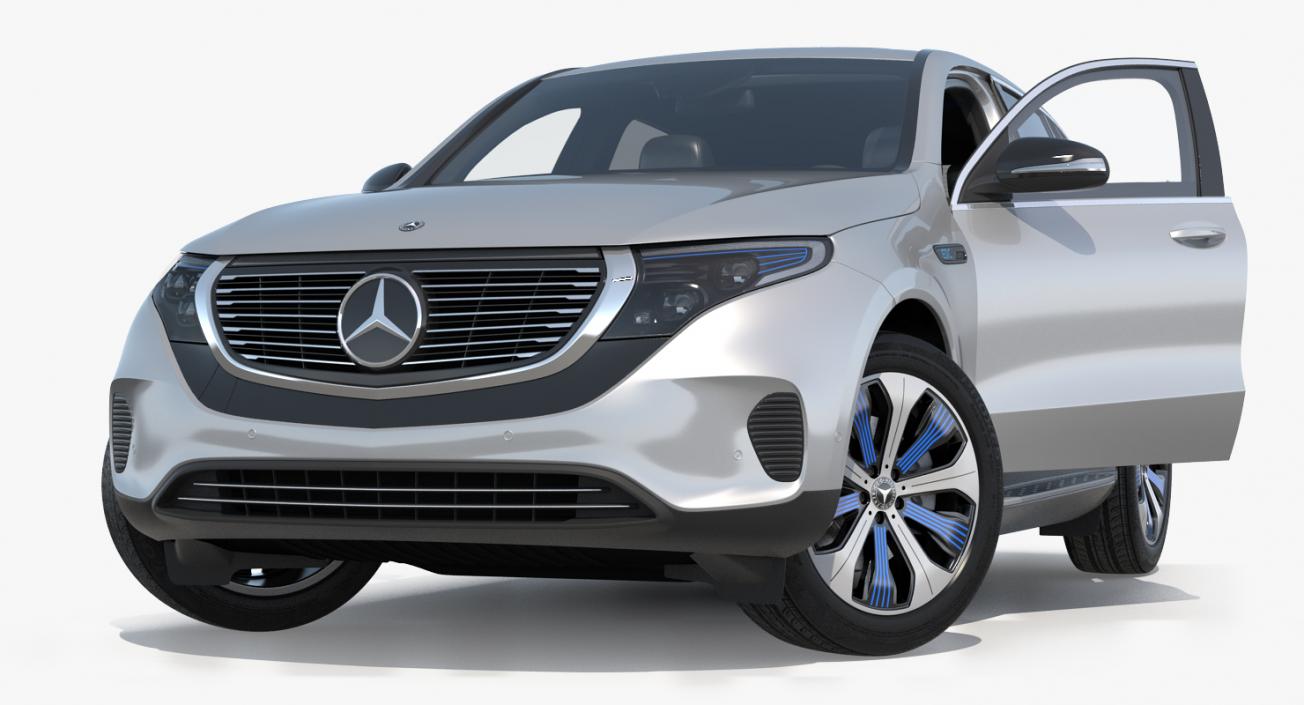 Mercedes Benz EQC Rigged 3D model