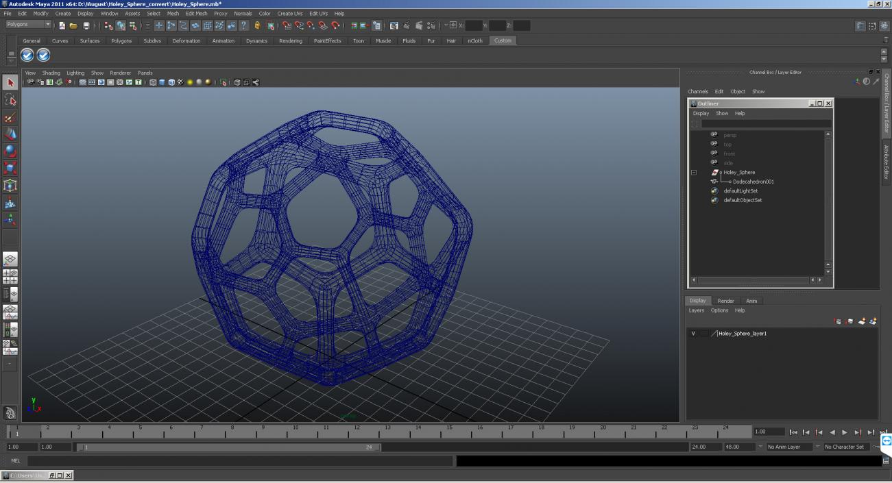 Holey Sphere 3D