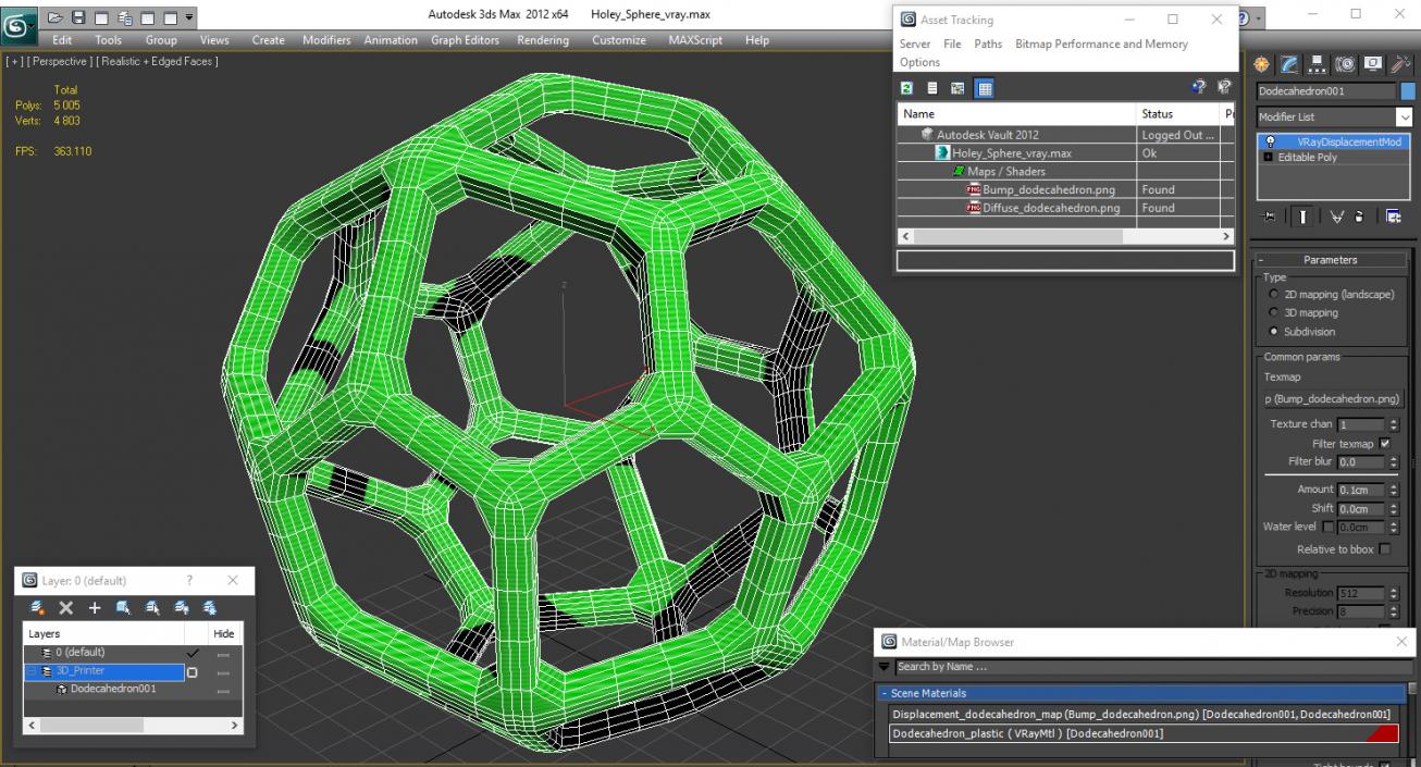 Holey Sphere 3D