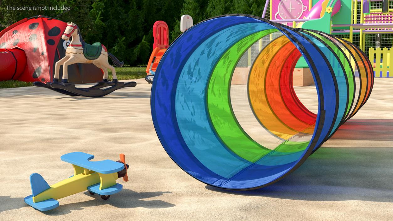 3D Kids Collapsible Play Tunnel model