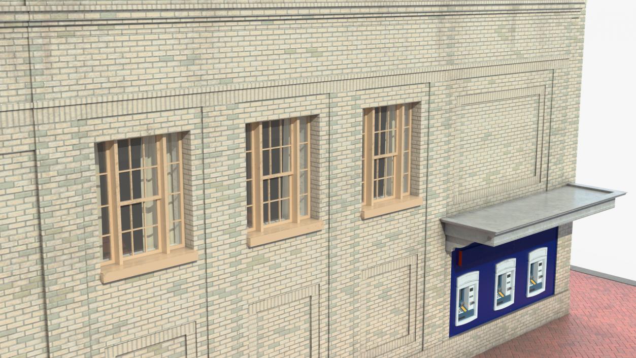 Old and Classic Bank Building 3D model