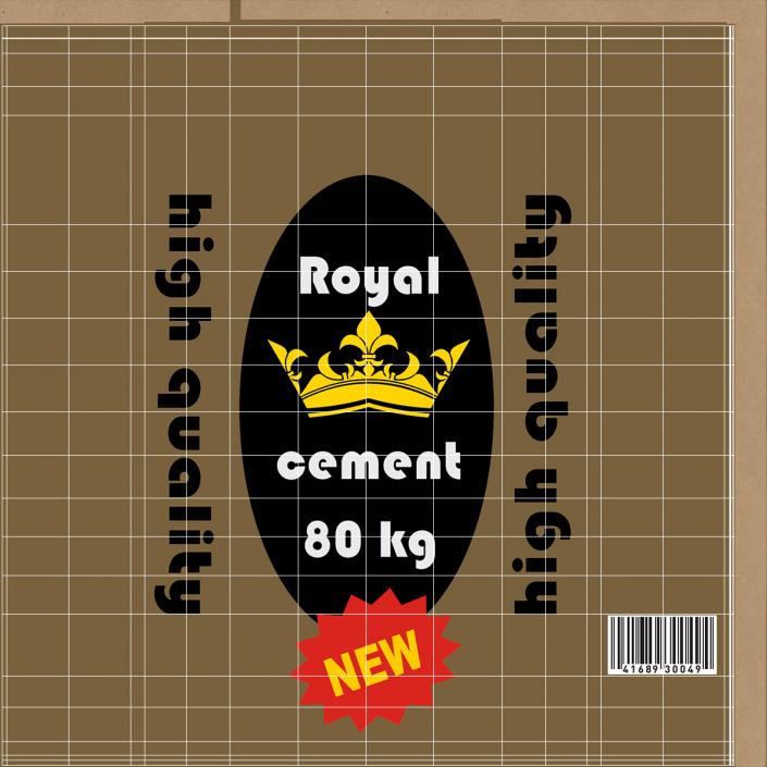 3D Royal Cement Bag