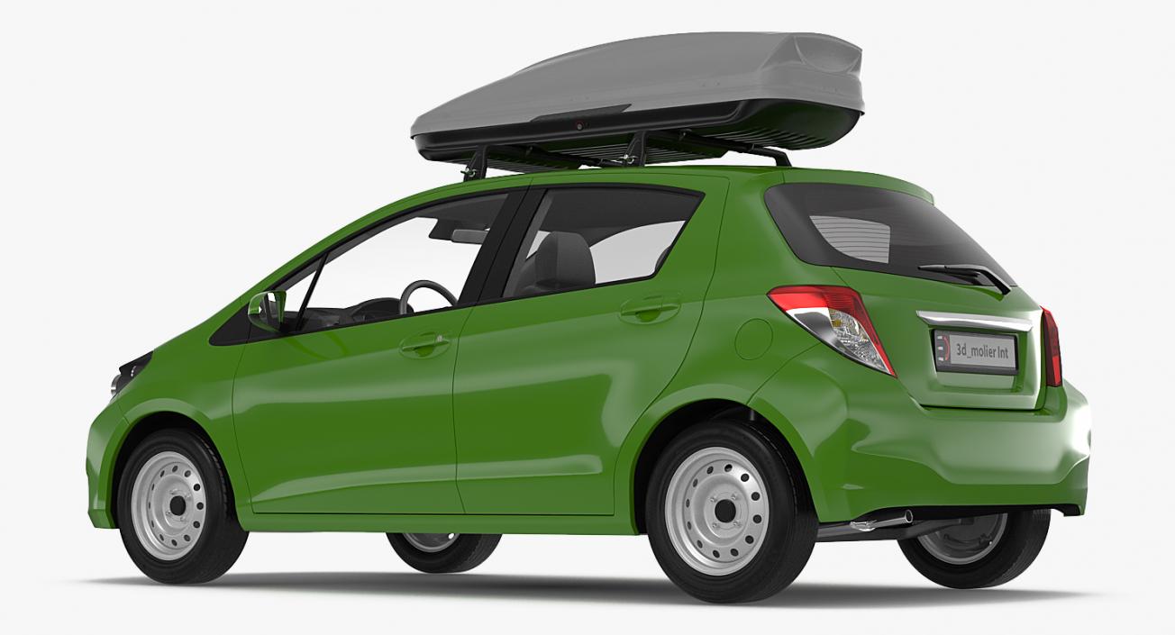 3D model Hatchback with RoofBox Generic