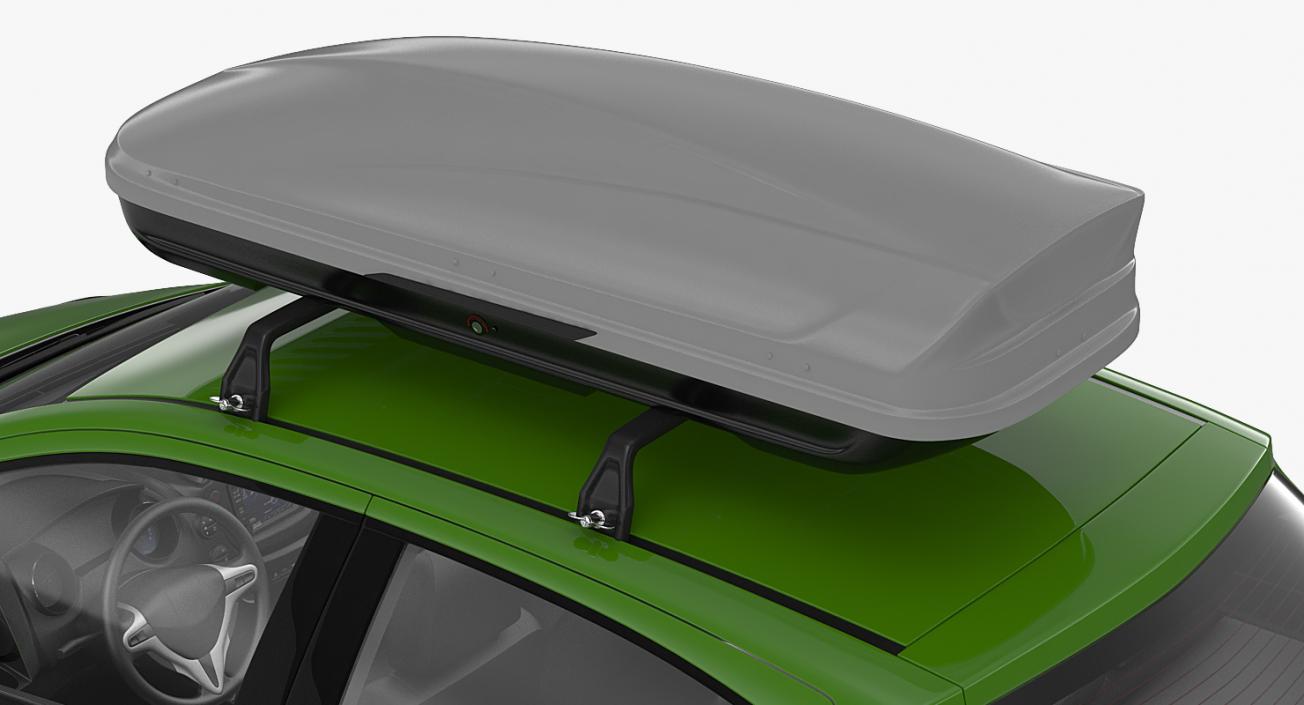 3D model Hatchback with RoofBox Generic