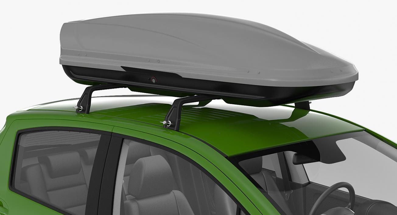 3D model Hatchback with RoofBox Generic