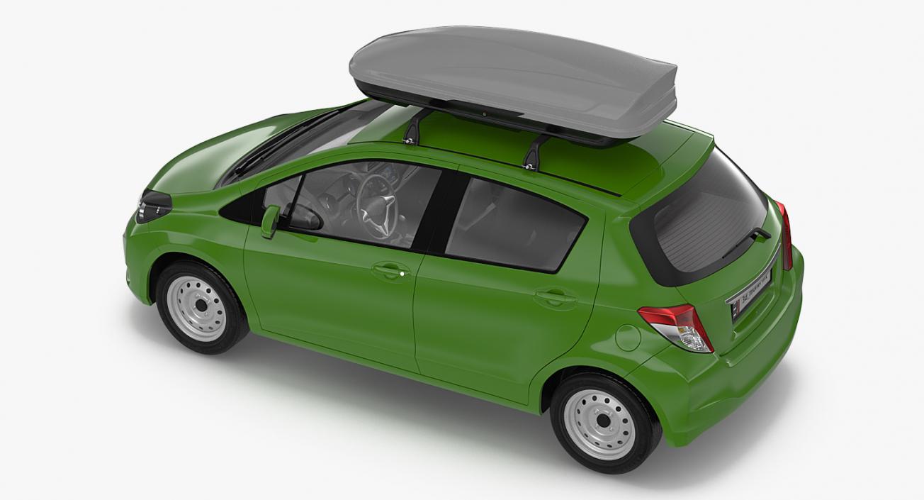 3D model Hatchback with RoofBox Generic