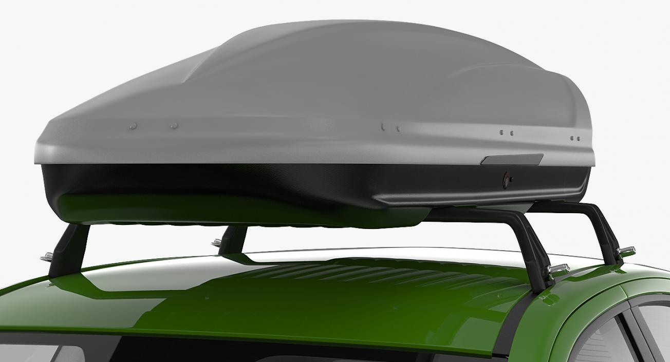 3D model Hatchback with RoofBox Generic