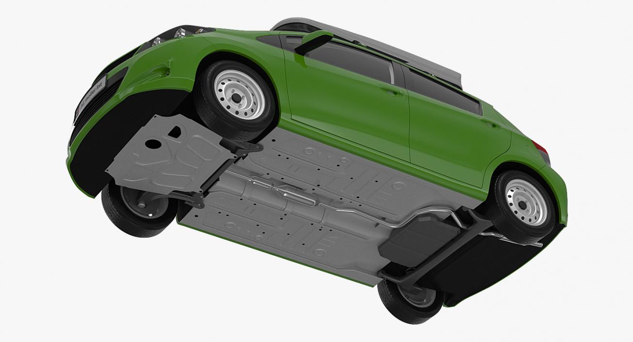 3D model Hatchback with RoofBox Generic