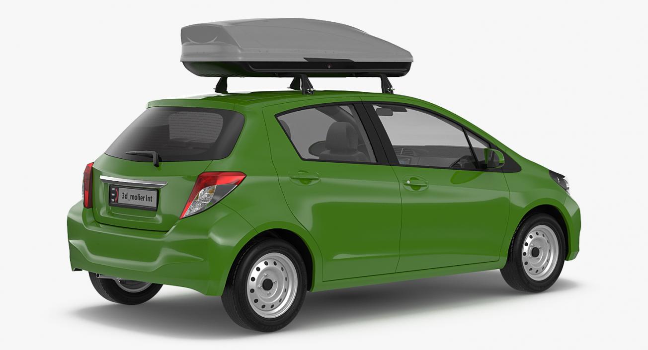 3D model Hatchback with RoofBox Generic