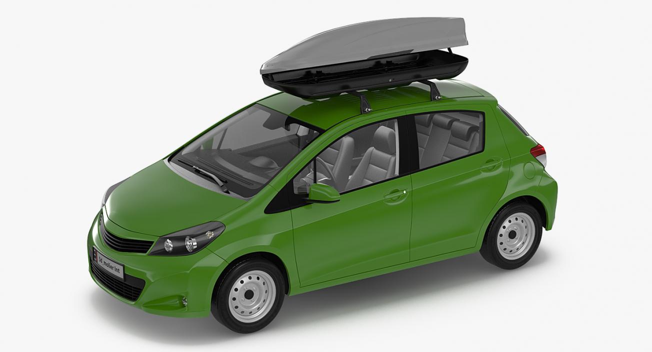 3D model Hatchback with RoofBox Generic