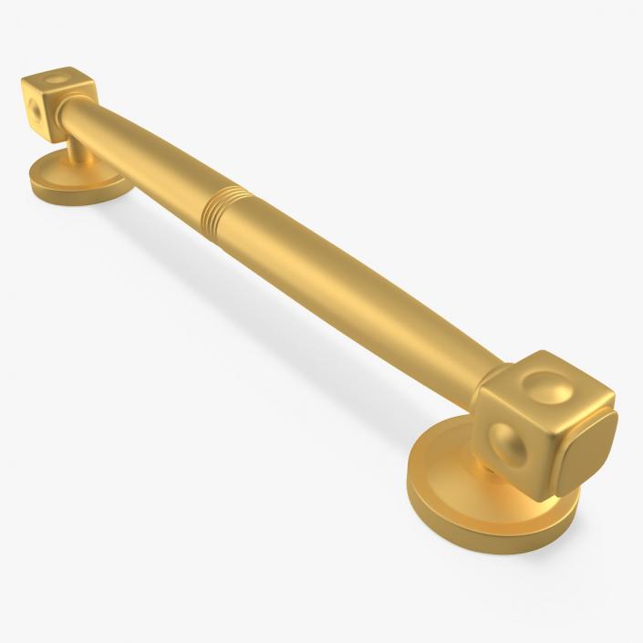 Door Handle Designer Gold 2 3D