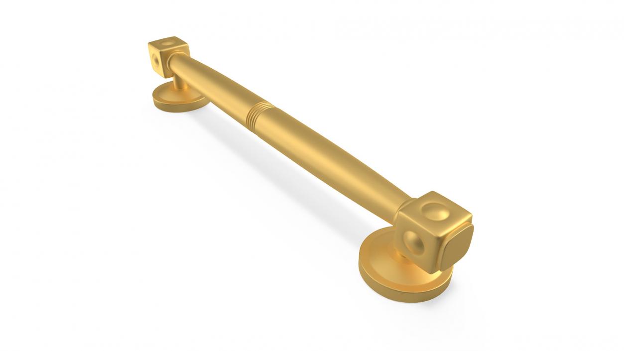 Door Handle Designer Gold 2 3D