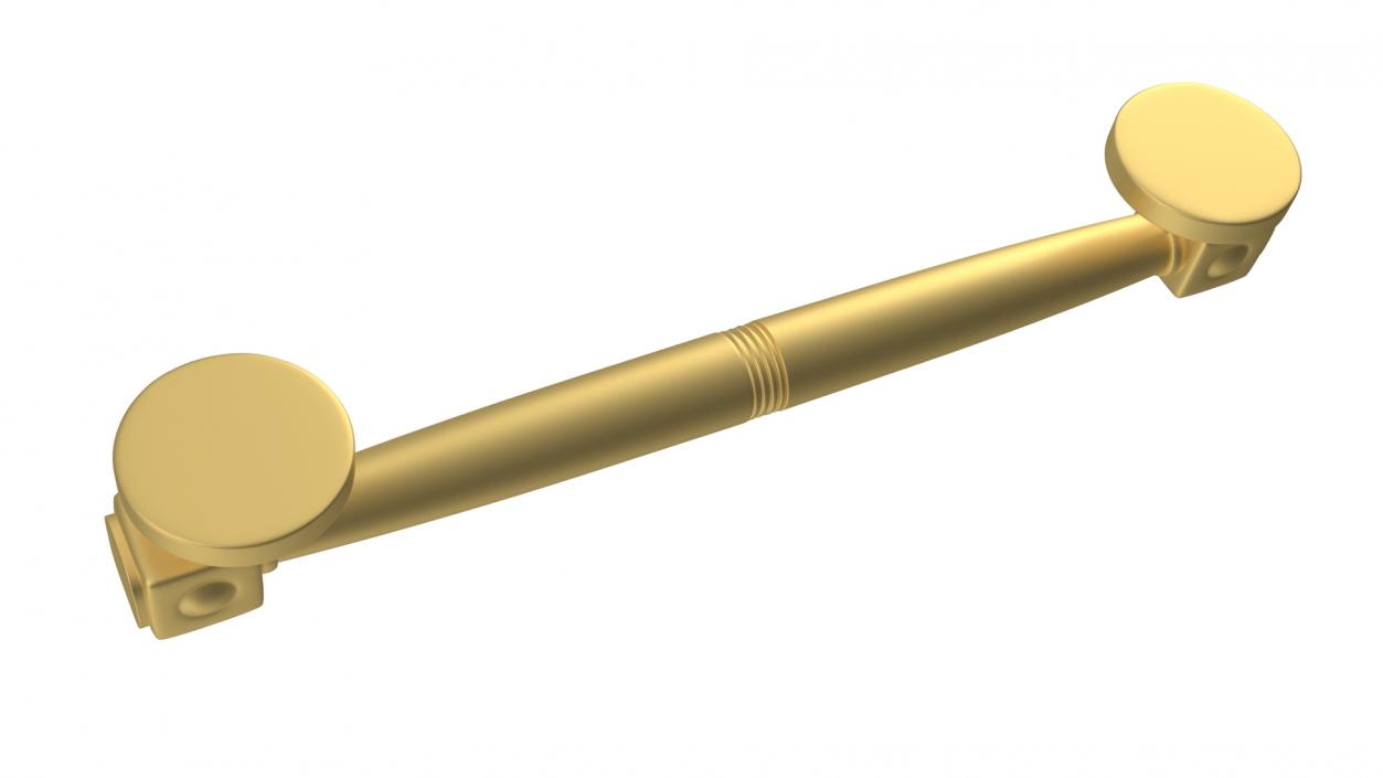 Door Handle Designer Gold 2 3D