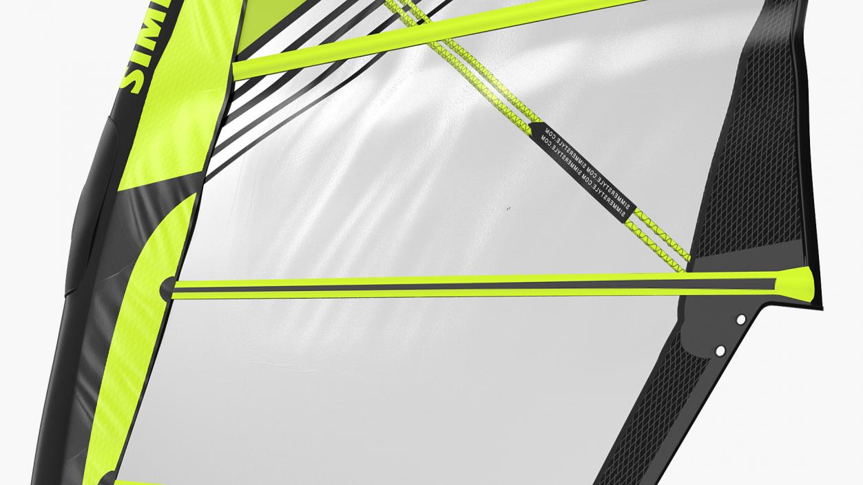 Windsurf Mast and Sail 3D