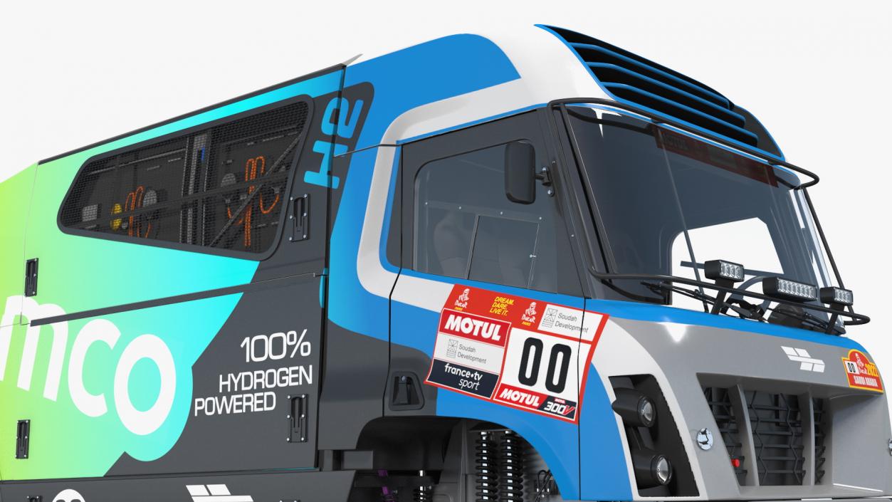 3D Gaussin H2 Hydrogen Racing Truck Simple Interior model