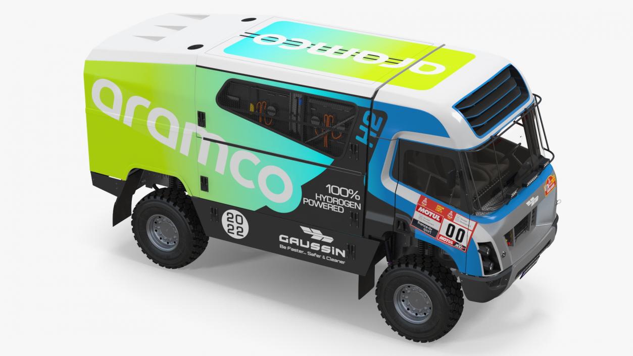 3D Gaussin H2 Hydrogen Racing Truck Simple Interior model