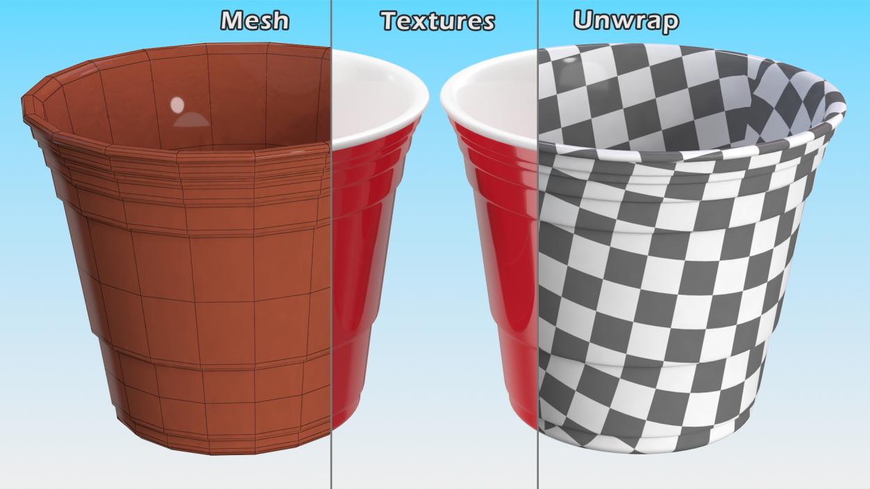 3D Reusable Plastic Shooter Cup model