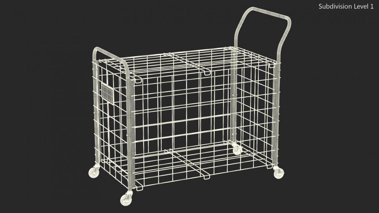 Metal Sports Ball Basket 3D model