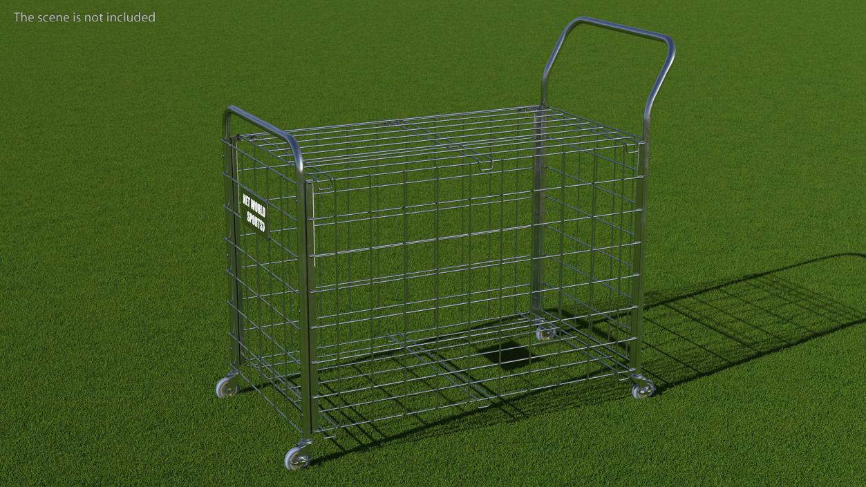 Metal Sports Ball Basket 3D model