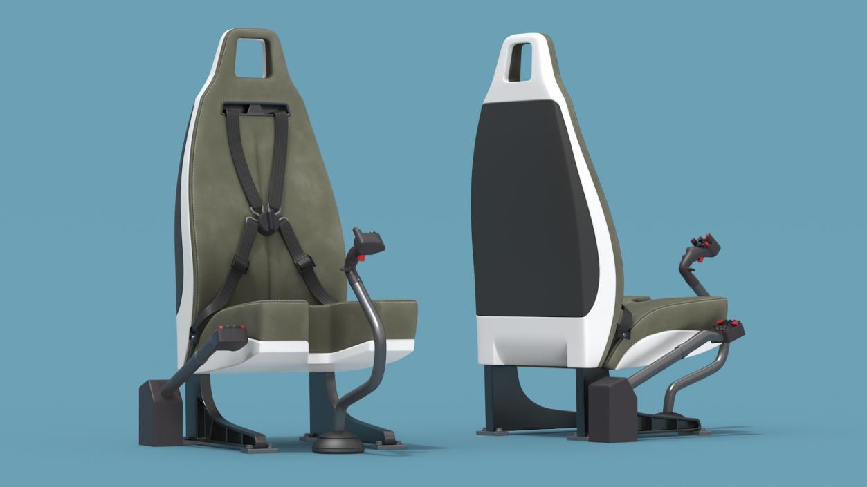 Private Helicopter Pilot Seat 3D model