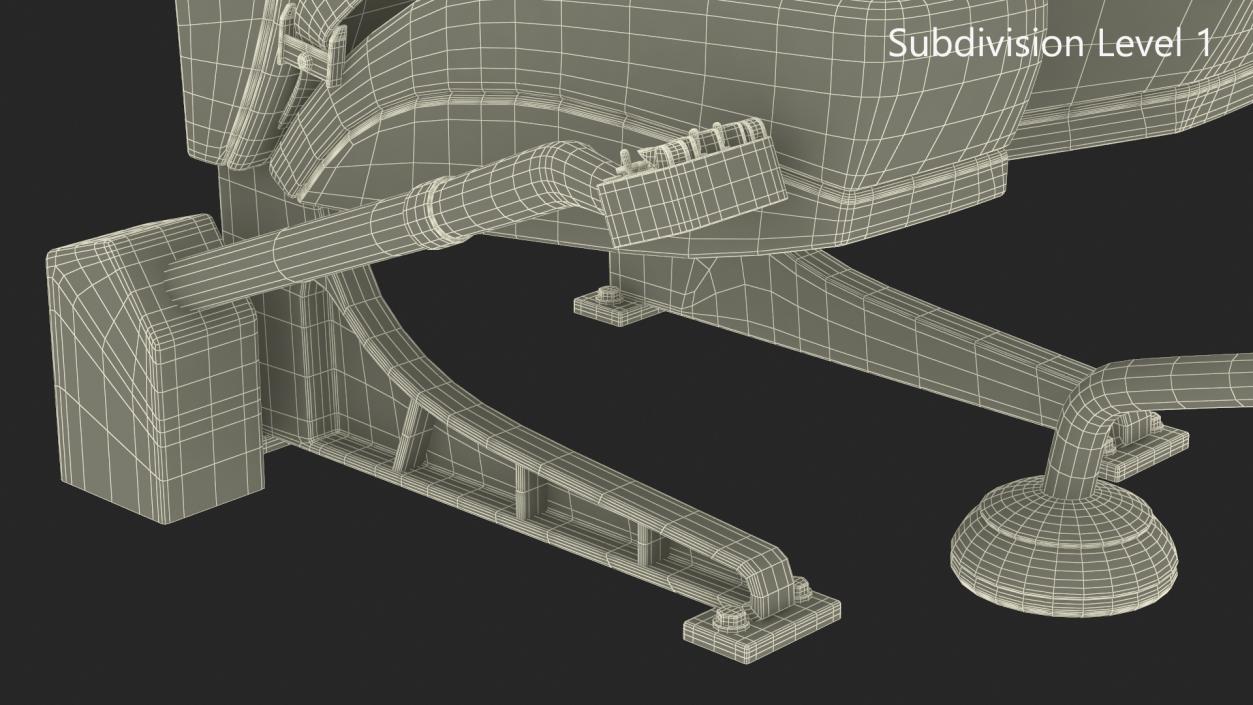 Private Helicopter Pilot Seat 3D model