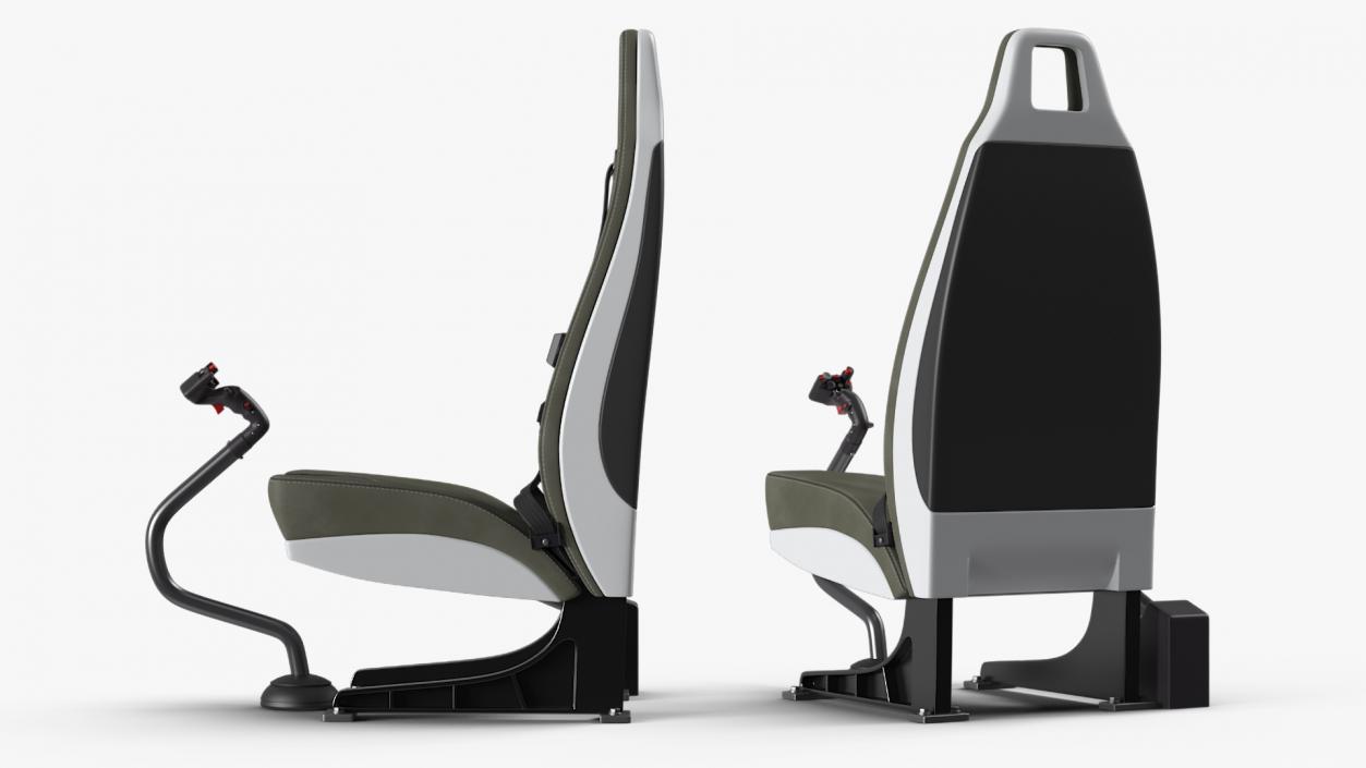 Private Helicopter Pilot Seat 3D model