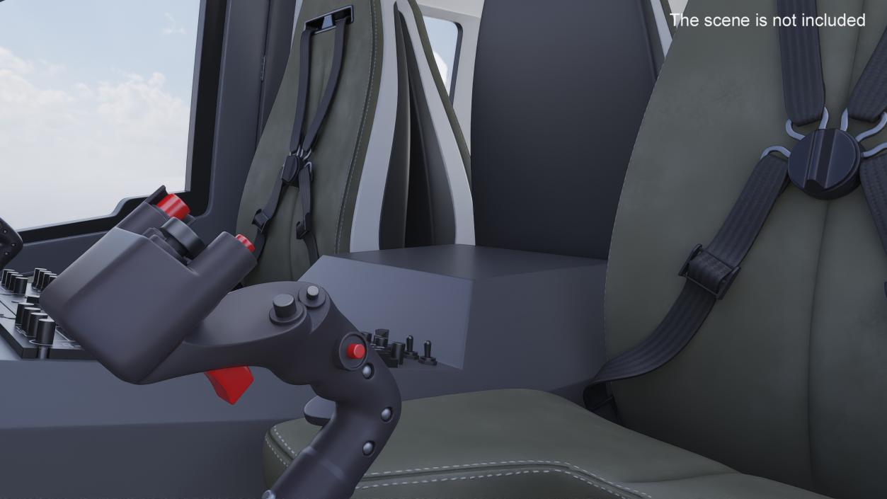 Private Helicopter Pilot Seat 3D model