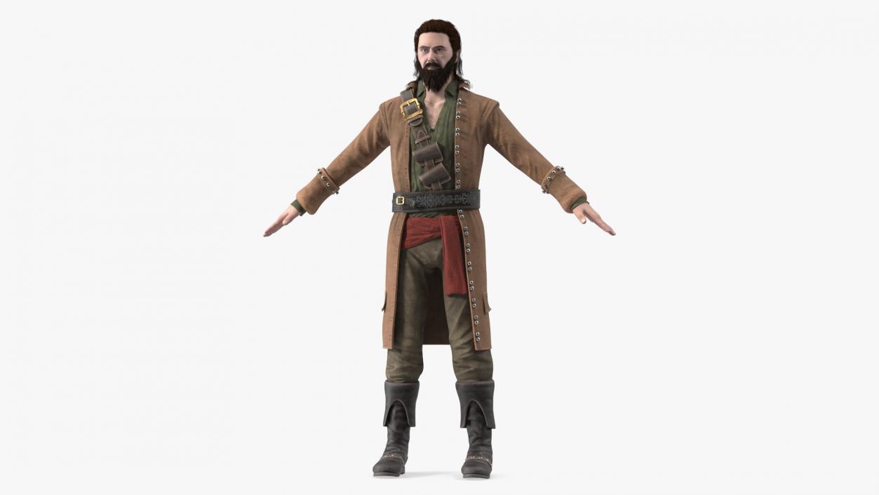 3D model Medieval Rogue Pirate Man