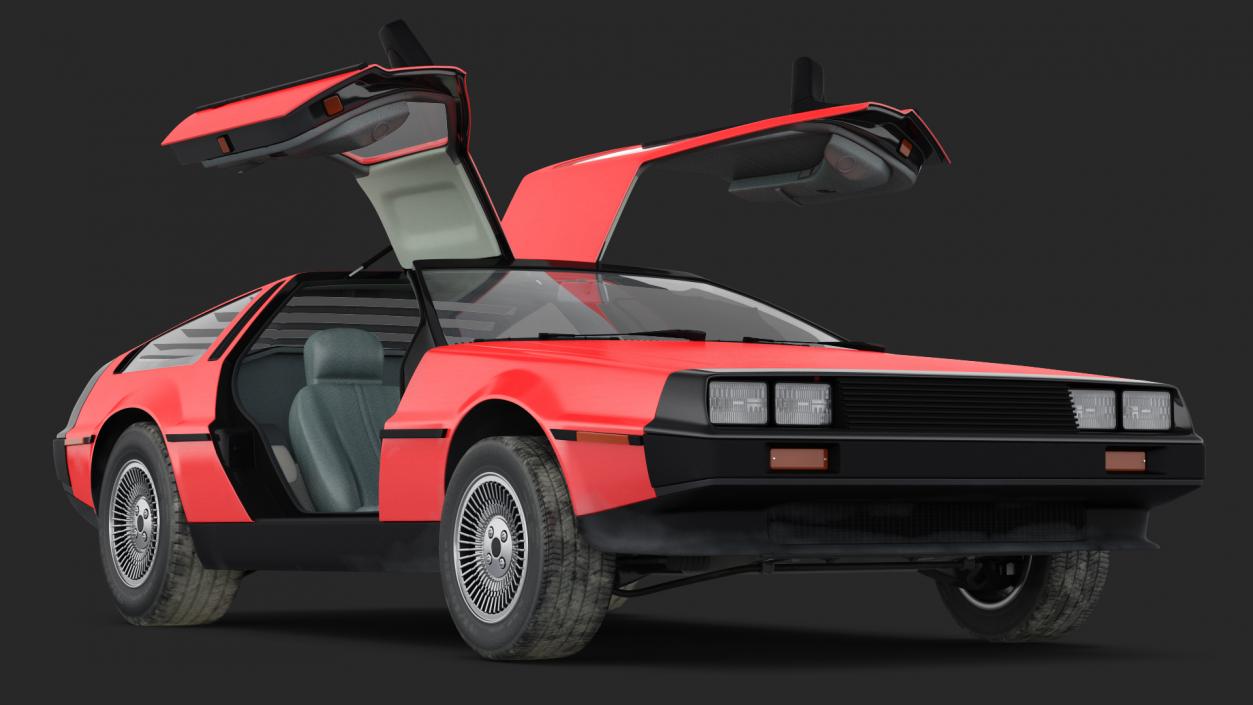 3D 80s Sport Car model