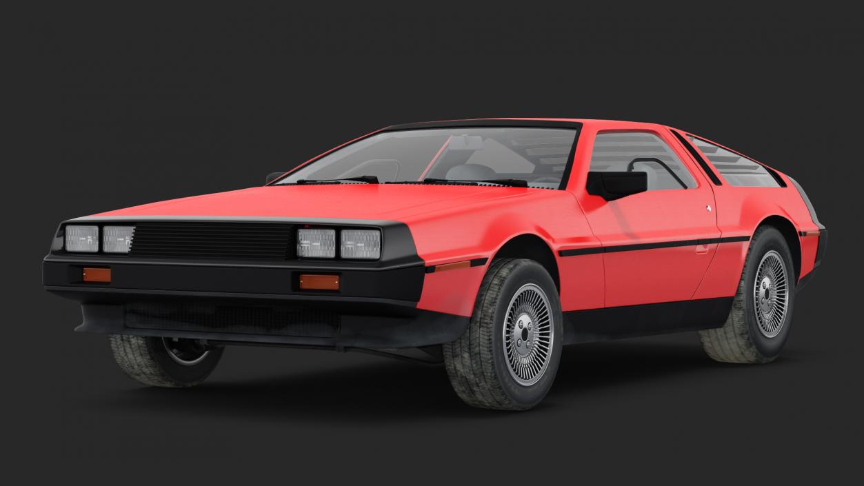 3D 80s Sport Car model