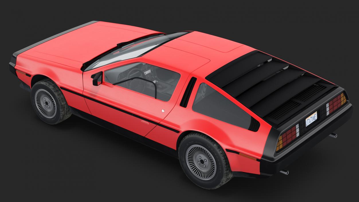 3D 80s Sport Car model