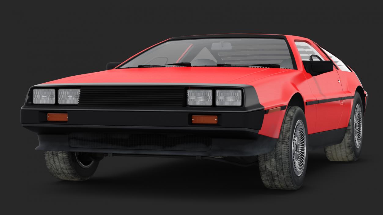 3D 80s Sport Car model