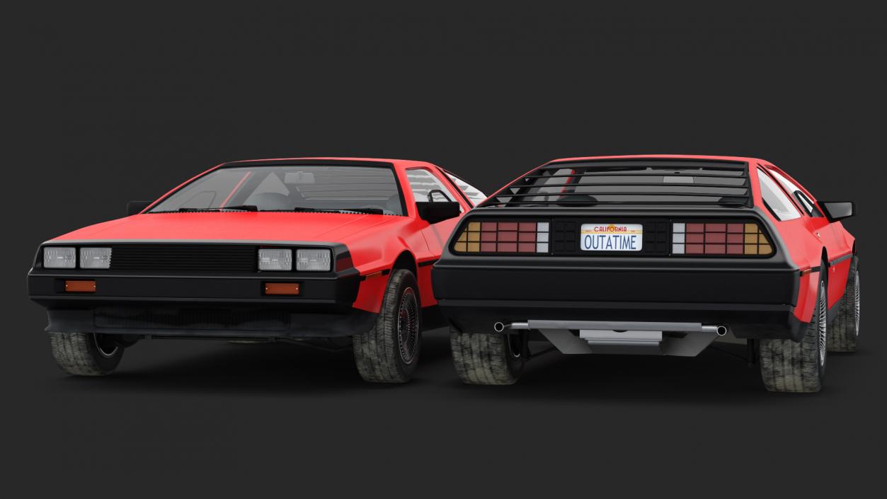 3D 80s Sport Car model