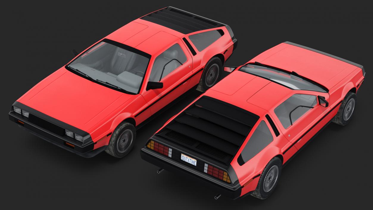 3D 80s Sport Car model