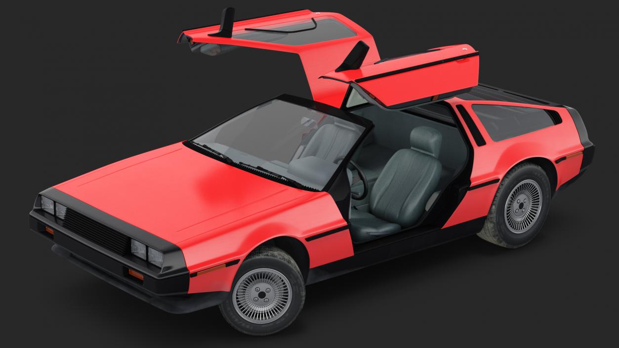 3D 80s Sport Car model