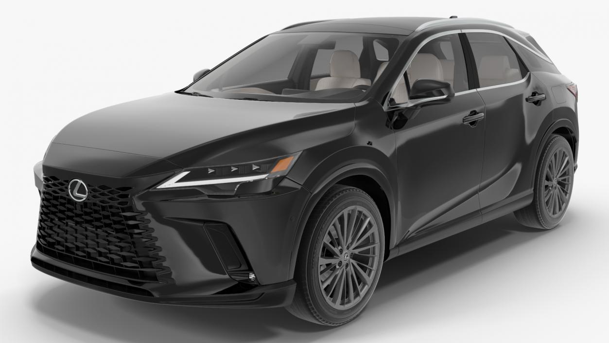 2023 Lexus RX 350 Seater SUV Black 3D model