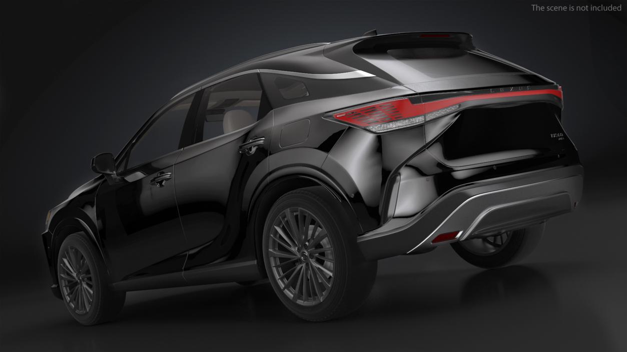 2023 Lexus RX 350 Seater SUV Black 3D model